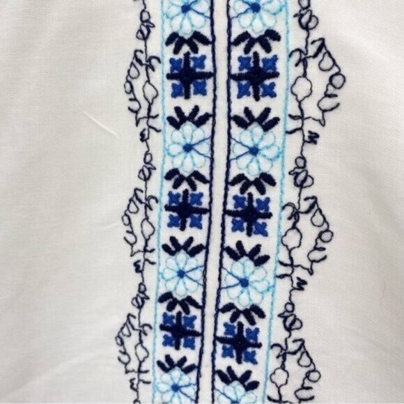 Lulla Collection By Bindya Crochet Trim Tunic Coverup - Picture 4 of 12